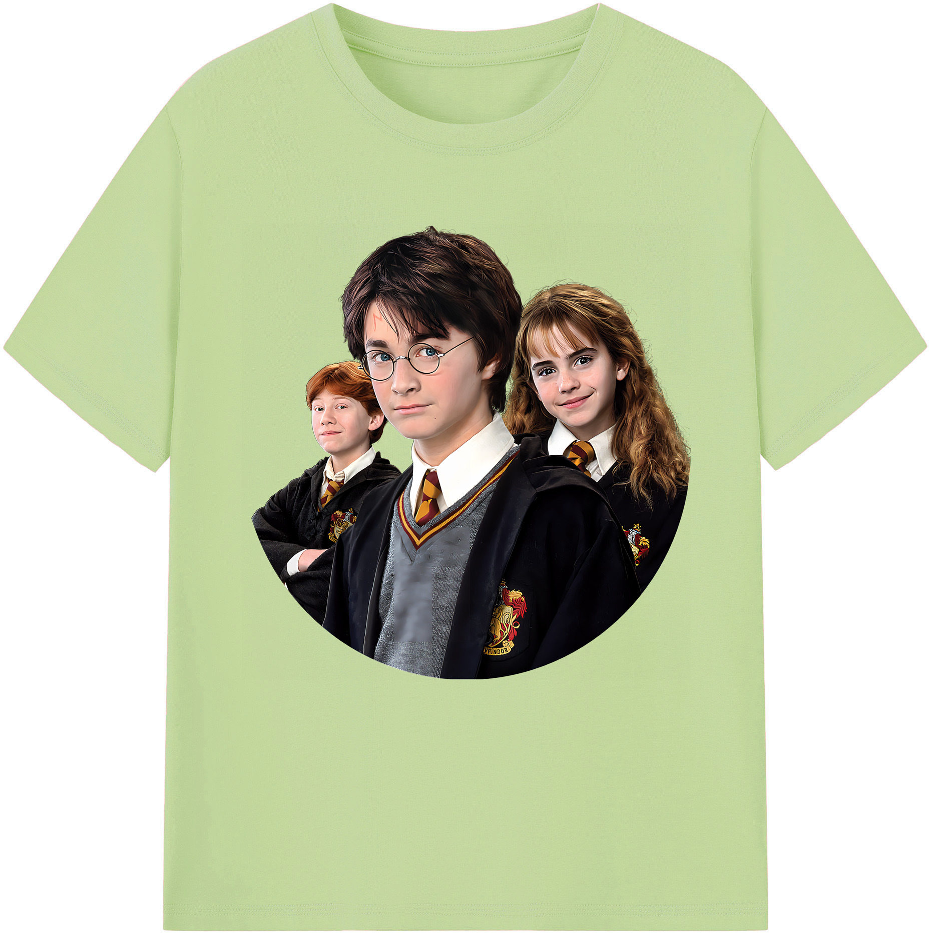 （画像用） Harry Potter ハリー・ポッターシリーズ 綿100％半袖Tシャツ（フロントプリント）